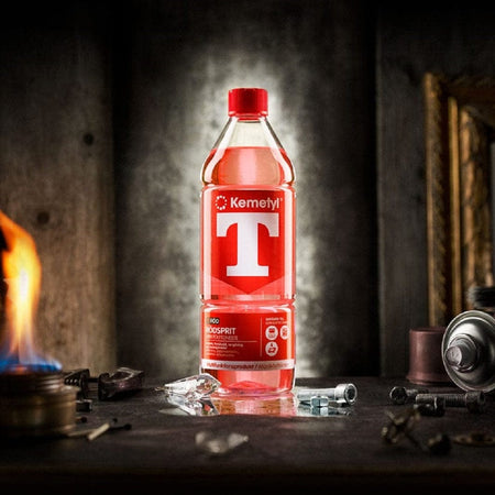 Kemetyl T-rød Rødsprit 1-4 liter