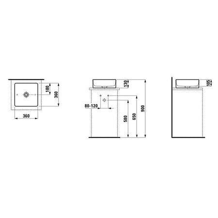 Laufen Living Square 811433 Bolleservant