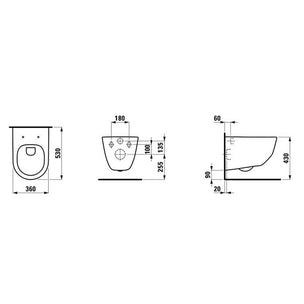 Laufen PRO Rimless vegghengt toalett