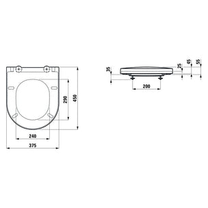 Laufen Sonar Toalettsete Soft-Close