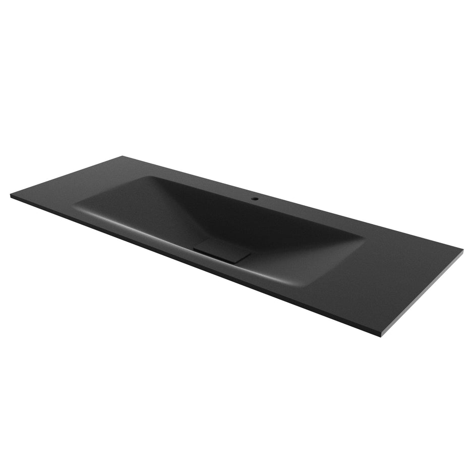 Linn Bad Vale Møbelservant Glass Svart matt / 120cm / Senter Linn Bad Møbelservant LB-3512SM