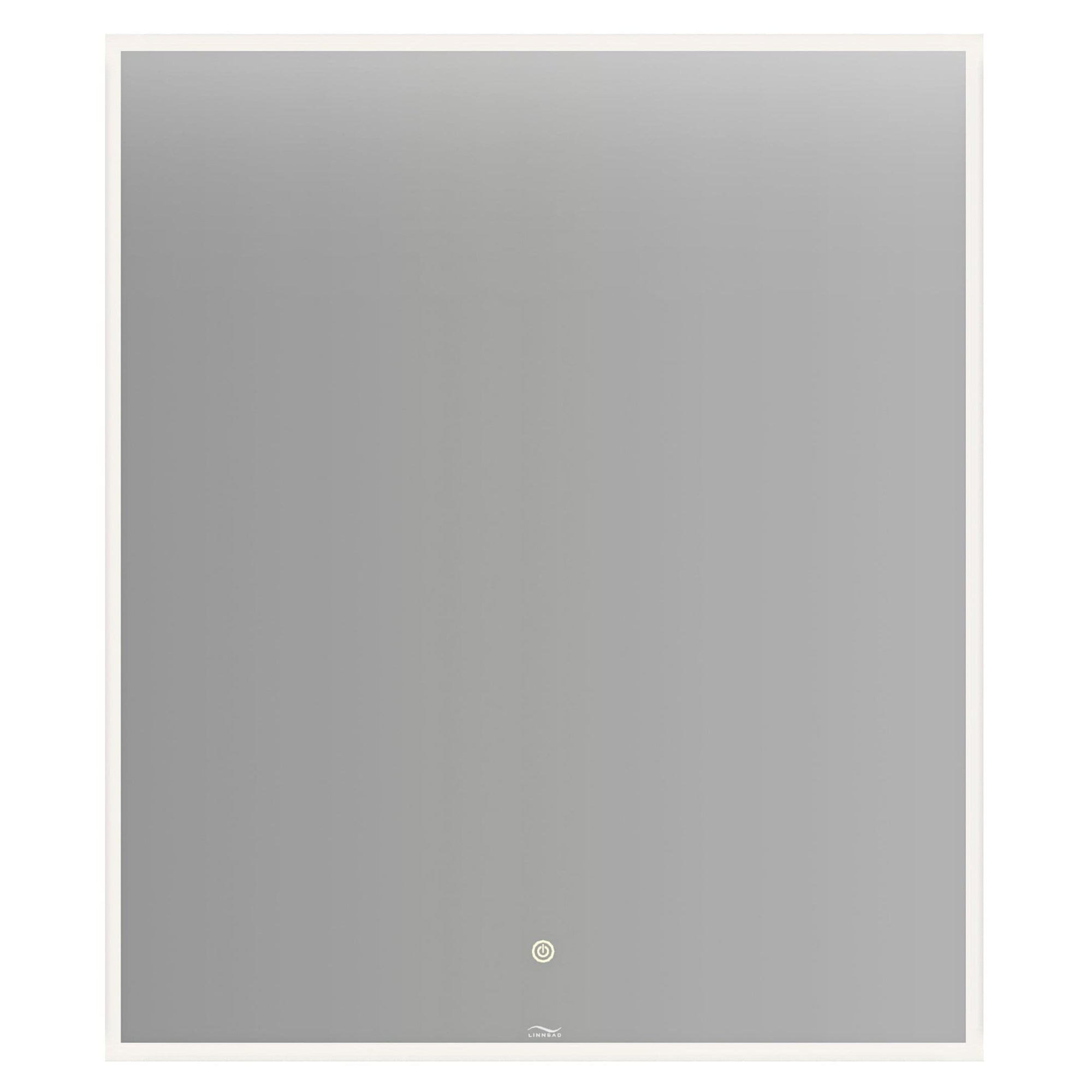 Linn Bad Vange Speil med lyramme og farget kant Svart matt / 60cm Linn Bad Baderomsspeil LB-28606