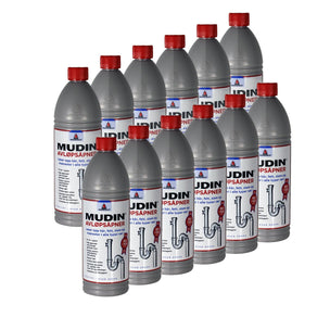 Mudin Avløpsåpner 1 liter 12 stykk