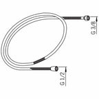 Oras Dusjslange 241114 for vulstbatteri