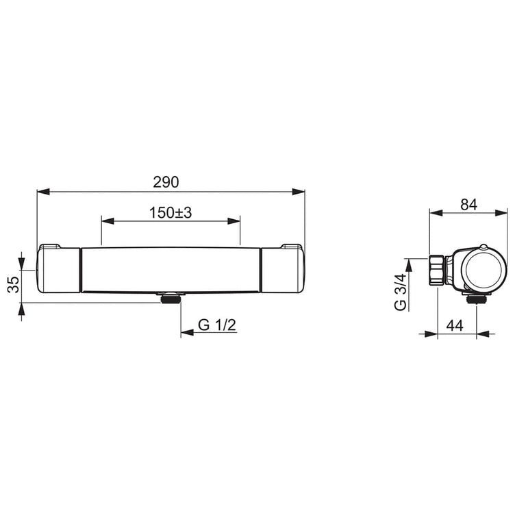 Oras Nova 7460C Dusjbatteri