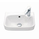 Porsgrund Glow 40 Square Asymmetrisk Servant Vegg Hvit / 40cm / Høyre Porsgrund Liten servant GE-6000177