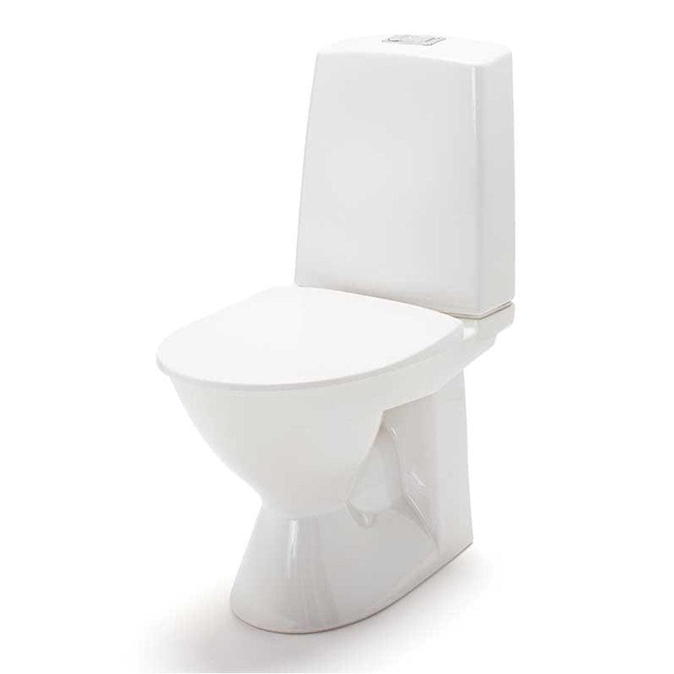 Porsgrund Glow 60 Toalett Rimfree Hvit / Dobbel / Uten skruehull Porsgrund Gulvstående toalett GE-6002806