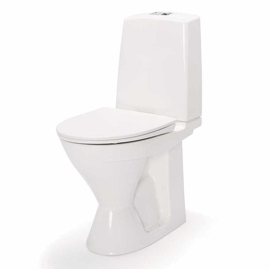 Porsgrund Glow 62 Toalett Rimfree - høy modell Hvit / Dobbel Porsgrund Gulvstående toalett GE-6002828