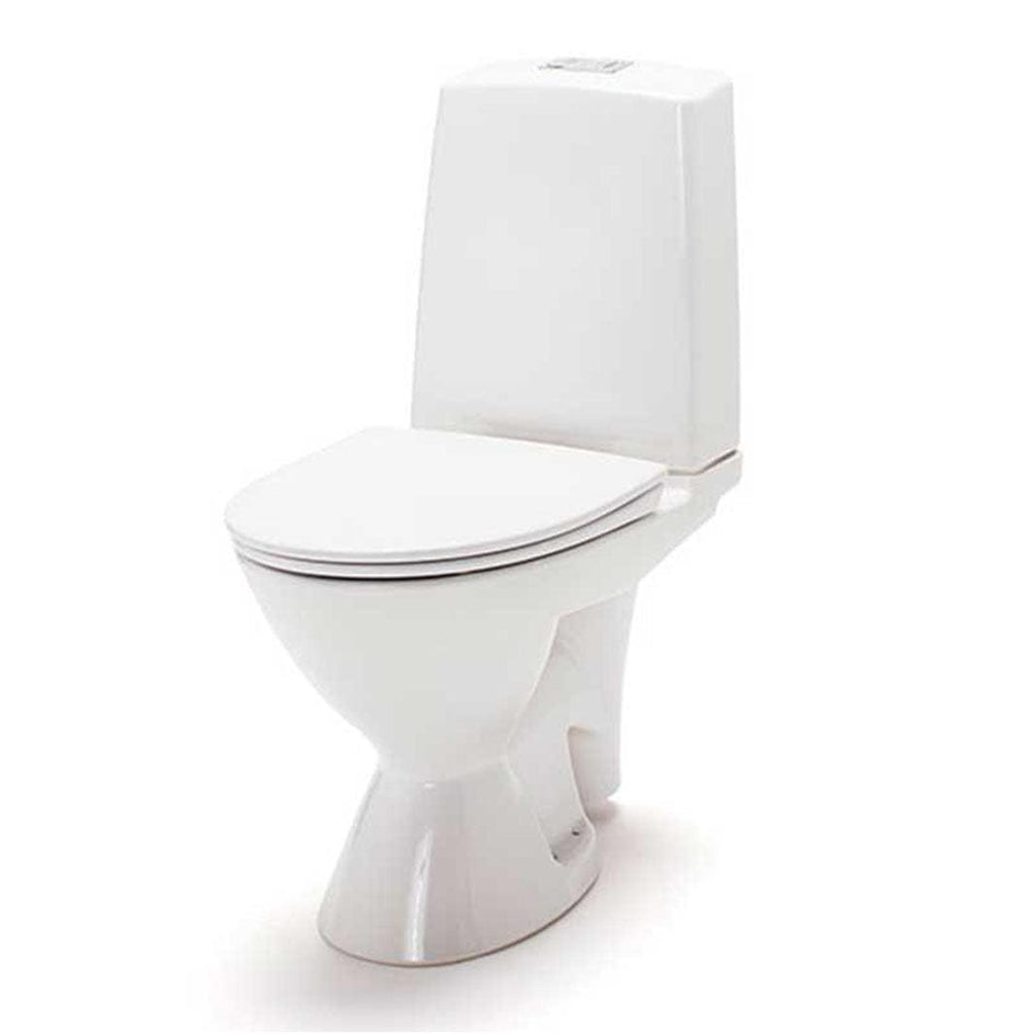 Porsgrund Glow 63 Toalett Rimfree Hvit / Dobbel / Uten skruehull Porsgrund Gulvstående toalett GE-6002902