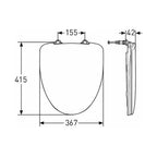 Porsgrund Pro Toalettsete Soft-Close
