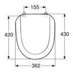 Porsgrund Trevi 91597 Hardplast Sete