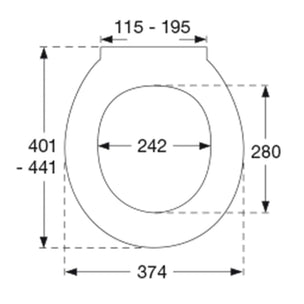 Pressalit 722 Toalettsete