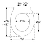 Pressalit 750 Toalettsete Hvit