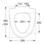 Pressalit 754 Toalettsete