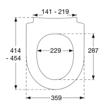 Pressalit Sway D 934 Toalettsete