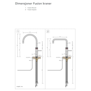 Quooker Fusion Round kjøkkenarmatur