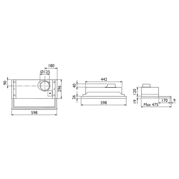Røroshetta 420 Uttrekksventilator Slim