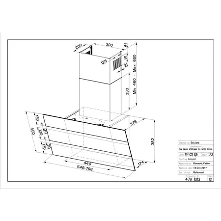 RørosHetta Argo Glassventilator 55/80cm