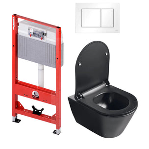 Sanipro Aquaform Toalettpakke veggskål, soft-close sete og TECE sisterne