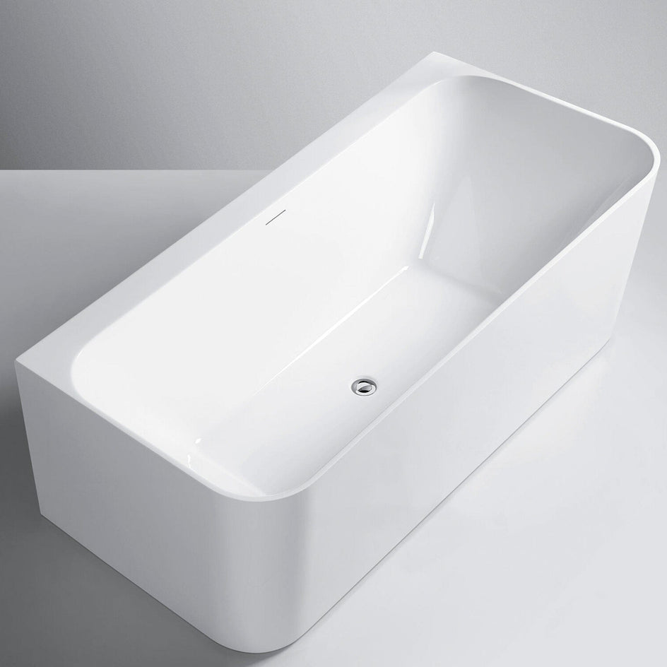 Sanipro Badekar Sense Back-to-wall 170 Hvit / 170cm Sanipro Frittstående badekar SA-10099