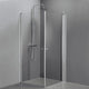 Sanipro Dusjhjørne Camilla Quick Rett Krom / 90x90cm / Klart glass Sanipro Dusjhjørne SA-10023