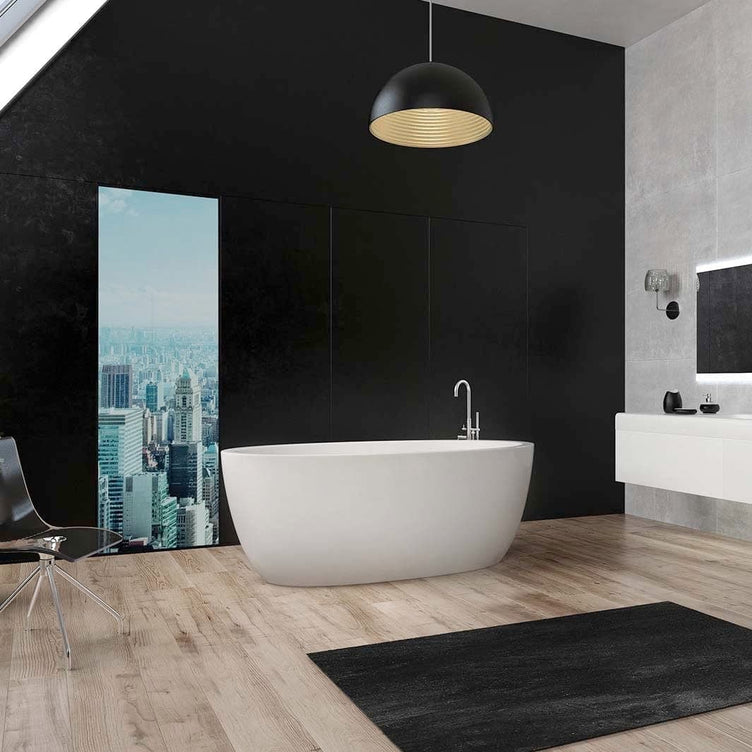 Sanipro Enzo 179 Frittstående Badekar Solid Surface