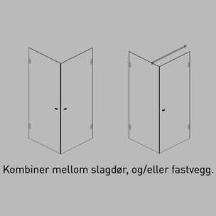 Sanipro Focus Dusjdør - pris pr stk