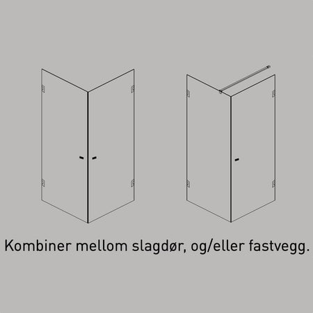 Sanipro Focus Dusjdør - pris pr stk