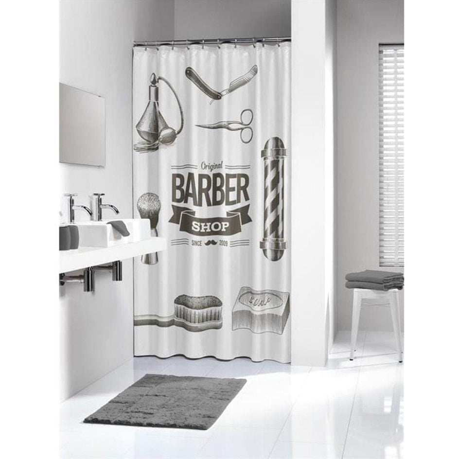 Sealskin Barber Dusjforheng svart dekor Sealskin Dusjforheng CO-V691319