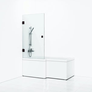 Svedbergs 180° Svingbar Badekarvegg 81cm