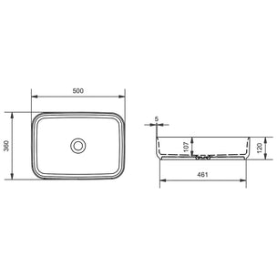 Svedbergs Myre Firkantet Bolleservant B50xD36cm