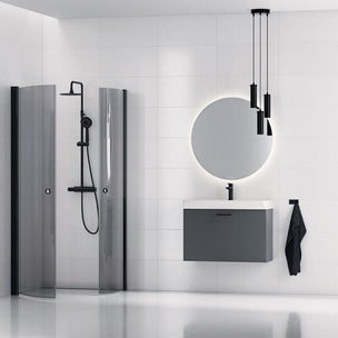 Svedbergs VALJE rundt speil med lys (backlight)