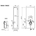 Svedbergs WC-Fixtur Glassbox 180mm