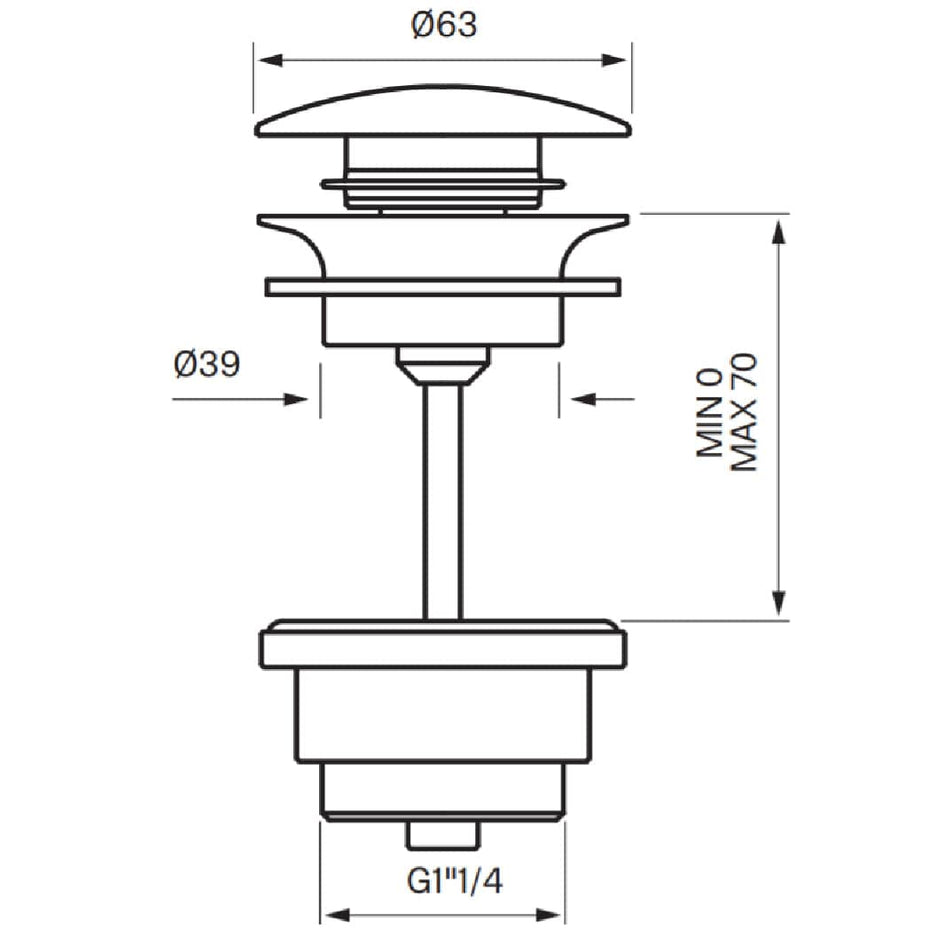Tapwell 74400 Bunnventil Servant Tapwell Bunnventil