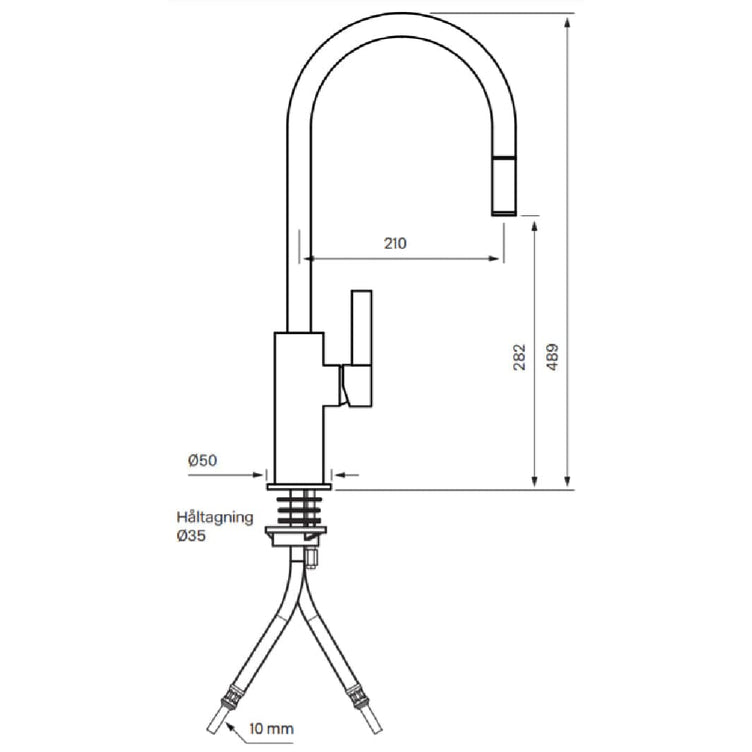 Tapwell ARM185 Kjøkkenarmatur Uttrekk