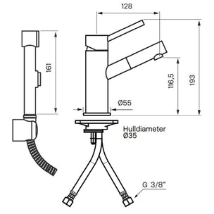 Tapwell BI069 Bidetbatteri
