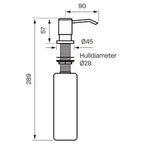 Tapwell BI228 Såpepumpe med beholder