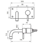 Tapwell BOX006 Servantbatteri Innbygging