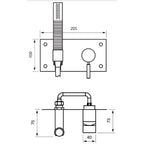 Tapwell BOX011-364 Dusjbatteri Innbygging