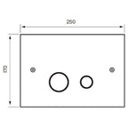 Tapwell DUO112 Geberit SIGMA betjeningsplate