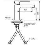 Tapwell EF071 CR Servantbatteri