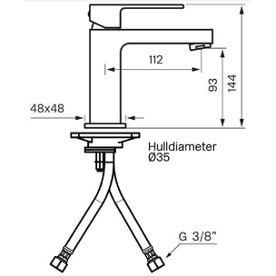 Tapwell EF071 CR Servantbatteri