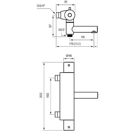 Tapwell EVM022 Badekararmatur