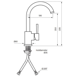 Tapwell EVO180 Kjøkkenarmatur