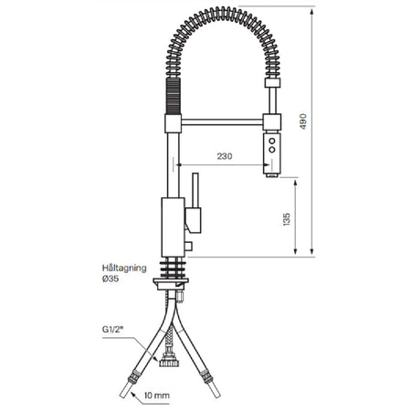 Tapwell EVO186 Kjøkkenarmatur Proff