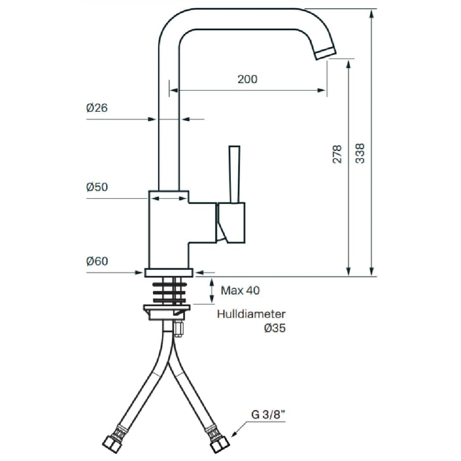 Tapwell EVO980 Kjøkkenarmatur Tapwell Kjøkkenarmatur