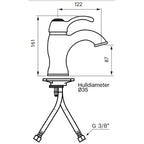Tapwell Classic FA071 CR Servantbatteri