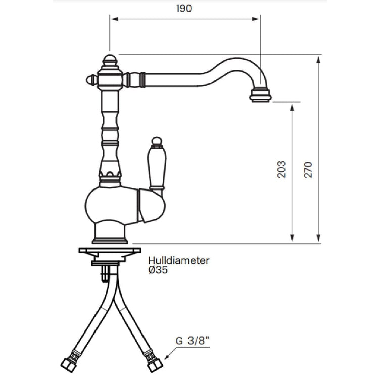 Tapwell Classic FME071 Servantbatteri