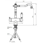 Tapwell Classic FME184 Kjøkkenarmatur Avstengning