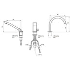 Tapwell LEC040 CR Karkantbatteri 3-hulls